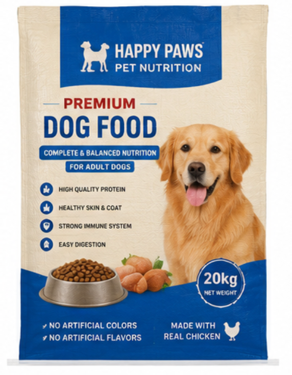 bopp laminated feed bag with colorful printing